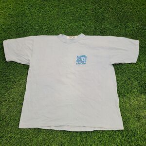 Vintage Skitzo Color Shirt XL 25x28 Blue